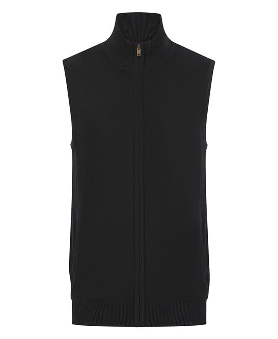 Henbury HB711 Sleeveless Zip-Through Jumper