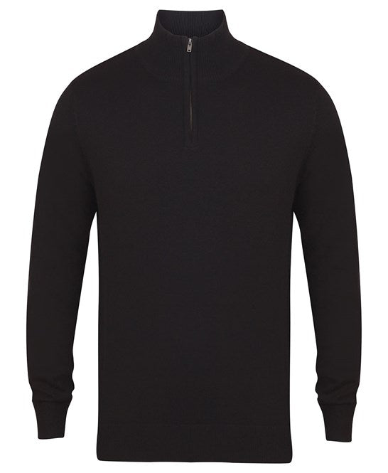 Henbury ¼ Zip Jumper