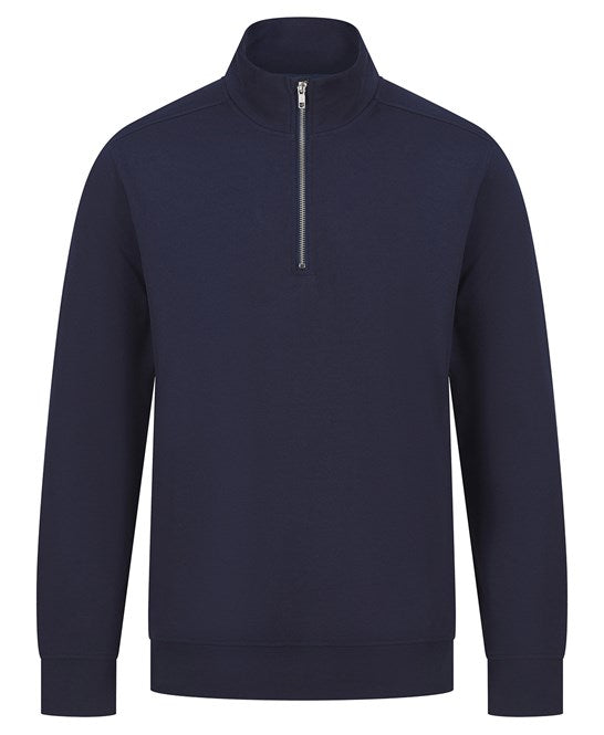 Henbury Unisex Sustainable ¼-Zip Sweatshirt