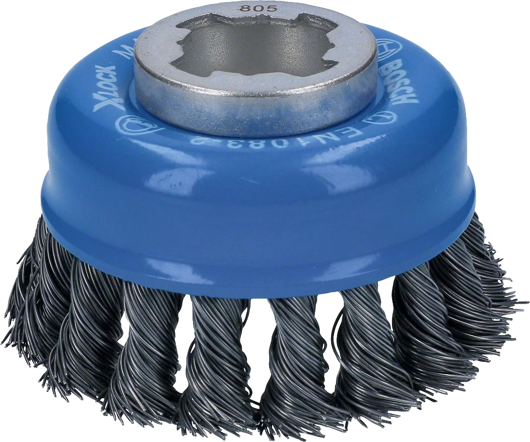 Bosch Professional X-LOCK Cup Brush Knotted 75 Steel - 75mm, 0.5mm, X-LOCK