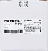 Bosch Professional X-LOCK Fibre Disc R780 - Best for Metal + Inox, 125 x 22.23 mm, G60