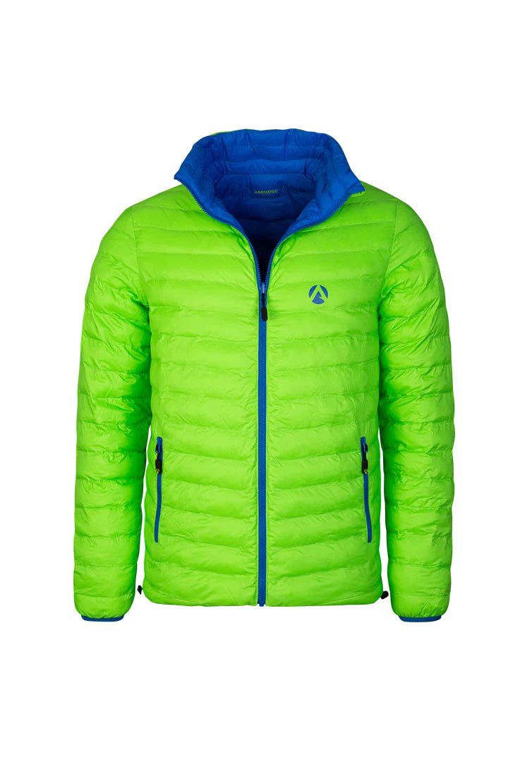 Arbortec Insulated Jacket Lime/Blue #colour_lime-blue