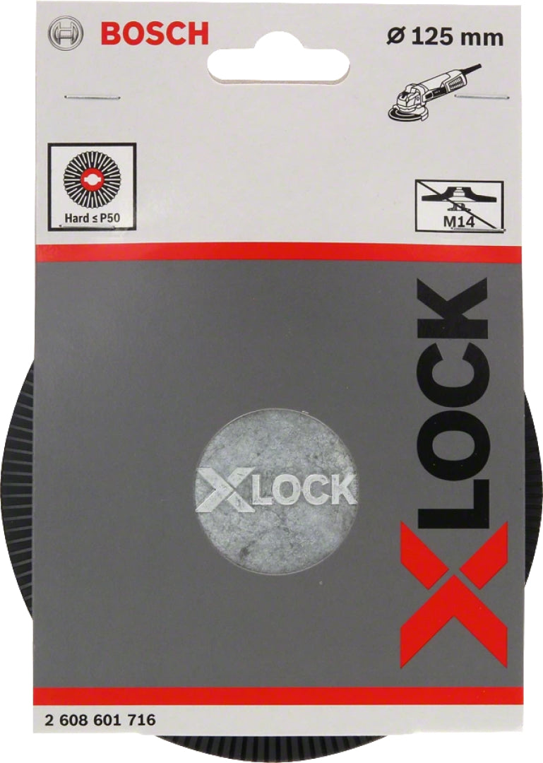 Bosch Professional X-LOCK Backing Pad Hard - 125mm, 12250 RPM