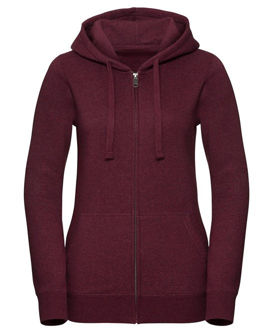 Russell Europe Women's Authentic Melange Zipped Hood Sweatshirt