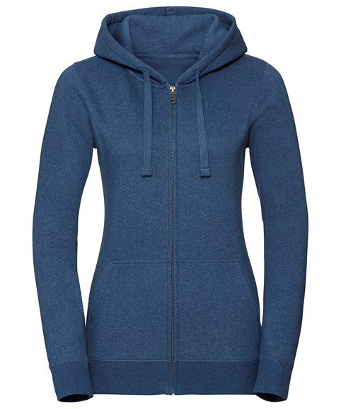 Russell Europe Women's Authentic Melange Zipped Hood Sweatshirt