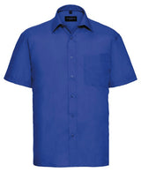 Russell Collection Short Sleeve Polycotton Easycare Poplin Shirt