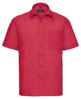 Russell Collection Short Sleeve Polycotton Easycare Poplin Shirt