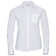 Russell Collection Women's Long Sleeve 100% Cotton Poplin Shirt