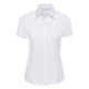 Russell Collection Women's Short Sleeve Herringbone Shirt