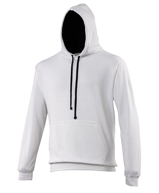 Awdis Just Hoods Varsity Hoodie - Arctic White/French Navy