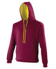 Awdis Just Hoods Varsity Hoodie - Burgundy/Gold