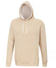 Awdis Just Hoods Varsity Hoodie - Desert Sand/Vanilla Milkshake