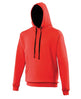 Awdis Just Hoods Varsity Hoodie - Fire Red/Jet Black*