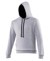 Awdis Just Hoods Varsity Hoodie - Heather Grey/French Navy*?