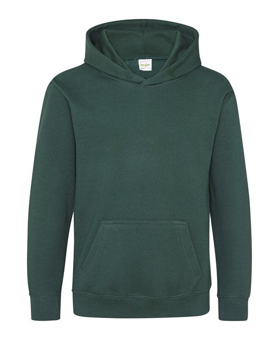 Awdis Just Hoods Kids Hoodie - Bottle Green