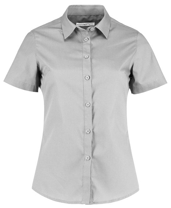 Kustom Kit Women's Poplin Shirt Short Sleeve