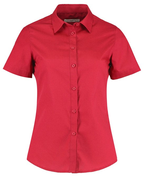 Kustom Kit Women's Poplin Shirt Short Sleeve