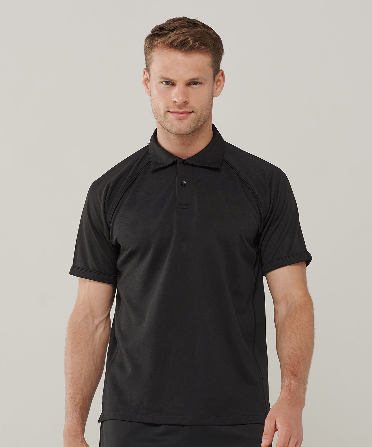 Finden & Hales Piped Performance Polo - Black/Black†