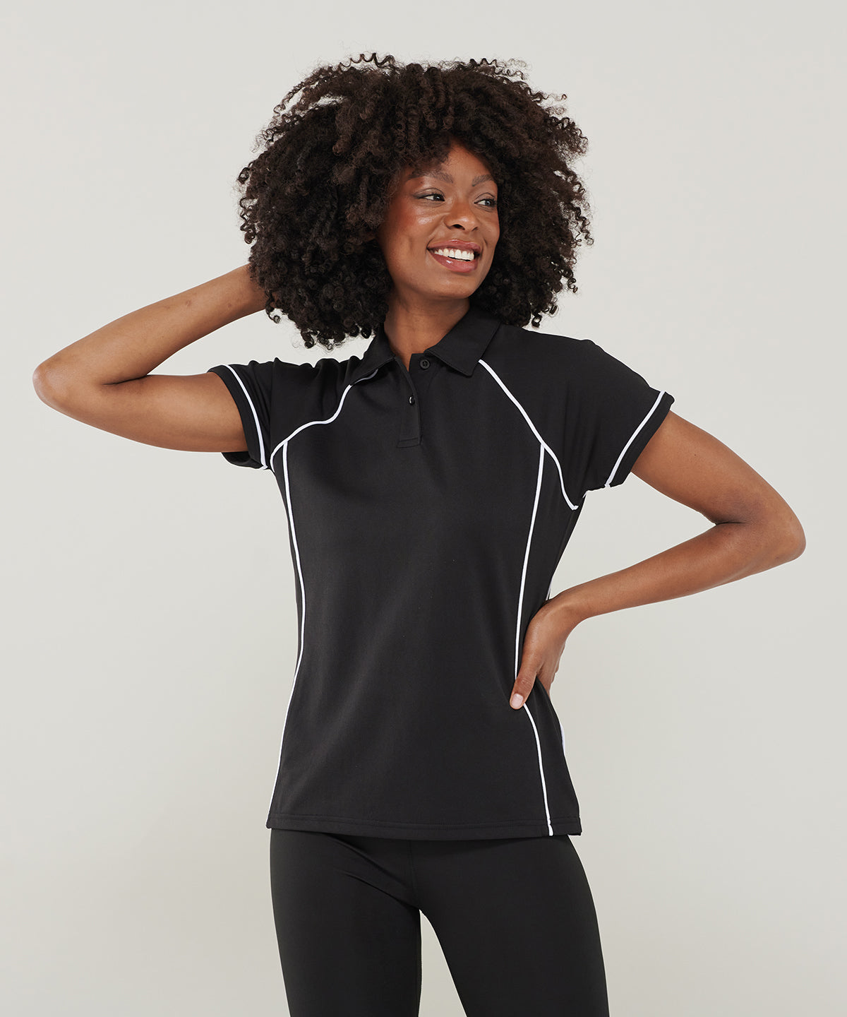 Finden & Hales Women's Piped Performance Polo