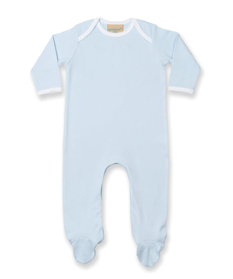 Larkwood Contrast Long Sleeve Sleepsuit