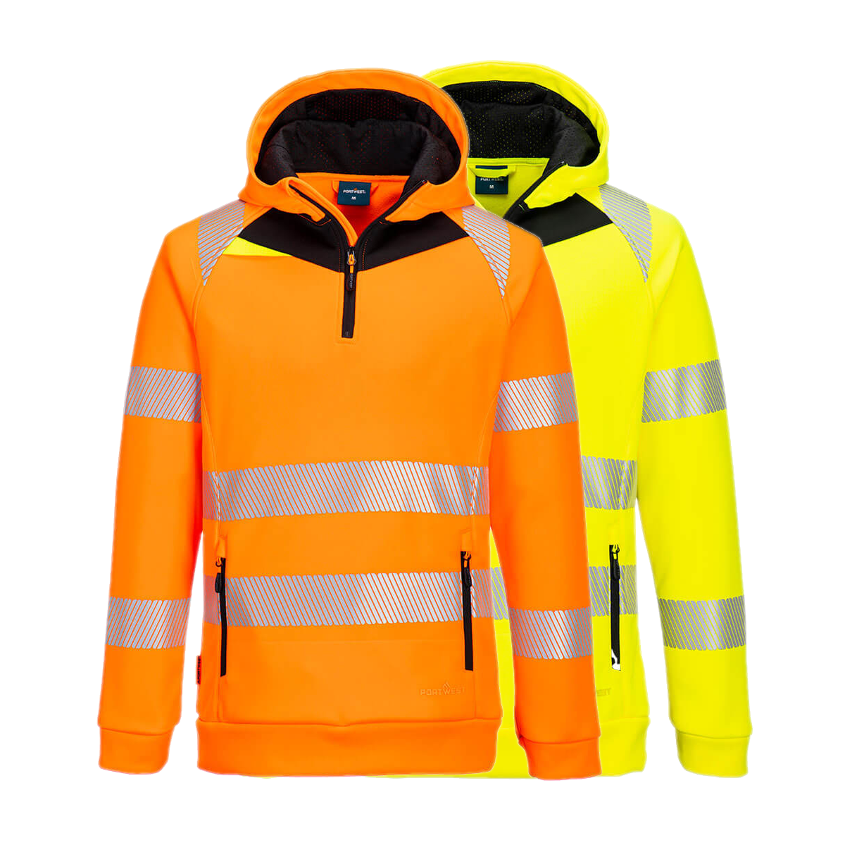 Portwest DX4 Hi-Vis 1/4 Zip Hoodie