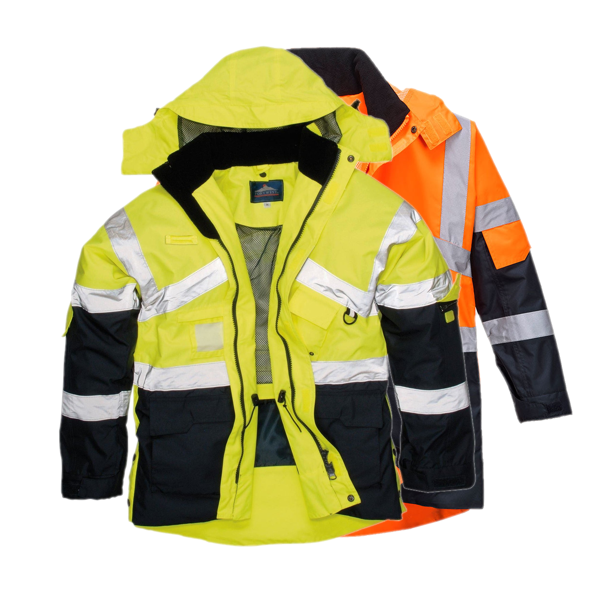 Portwest Hi-Vis Breathable Contrast Rain Jacket