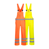 Portwest Hi-Vis Breathable Rain Bib and Brace