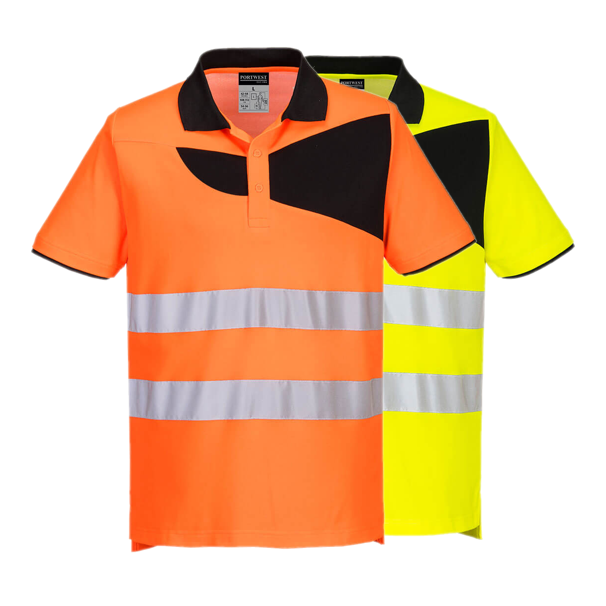 Portwest PW2 Hi-Vis Polo Shirt Short Sleeve