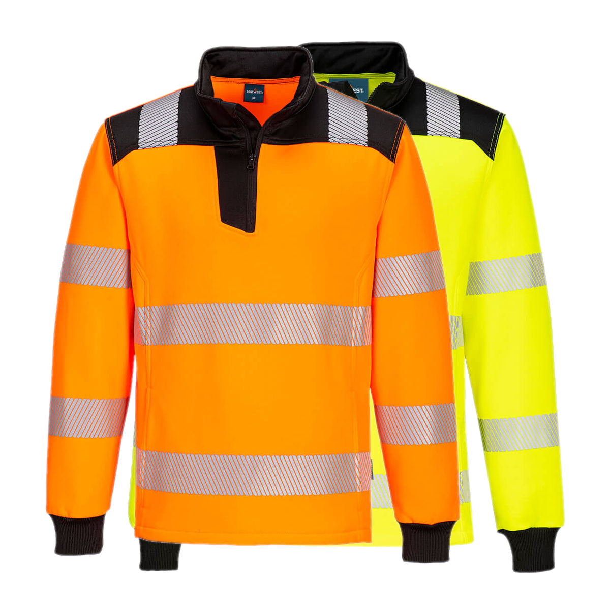 Portwest PW3 Hi-Vis 1/4 Zip Sweatshirt