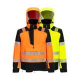 Portwest PW3 Hi-Vis Overhead Rain Jacket (3L)
