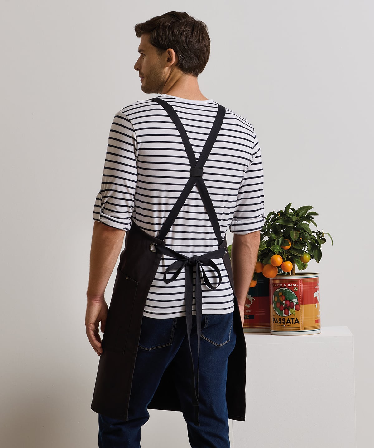 Premier PR182 Clip ‘n’ Clasp Cross-Back Bib Apron