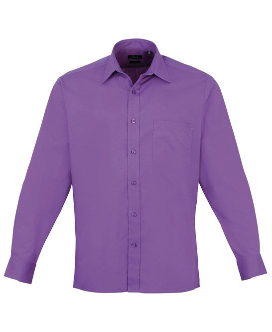 Premier Long Sleeve Poplin Shirt - Rich Violet