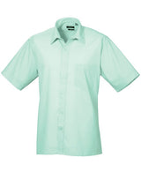 Premier Short Sleeve Poplin Shirt - Aqua