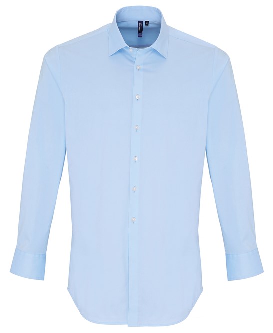 Premier Stretch Fit Cotton Poplin Long Sleeve Shirt