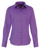 Premier Women's Poplin Long Sleeve Blouse - Rich Violet