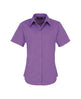 Premier Women's Short Sleeve Poplin Blouse - Rich Violet