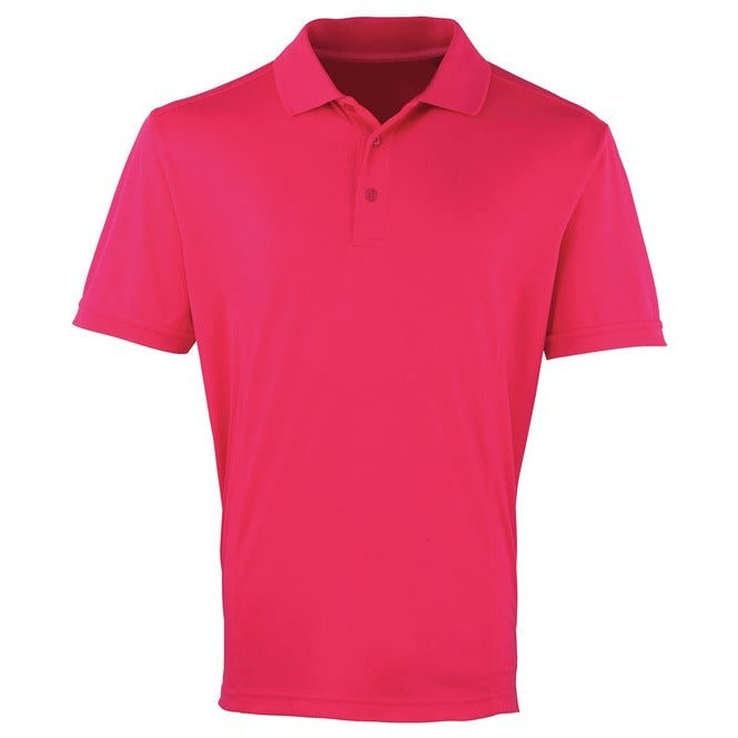 Premier Coolchecker® Piqué Polo - Hot Pink