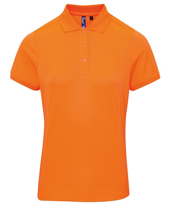 Premier Women's Coolchecker® Piqué Polo - Neon Orange