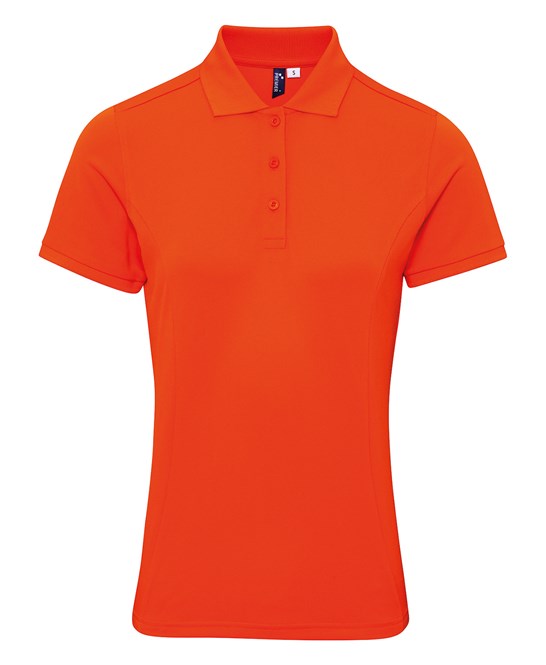 Premier Women's Coolchecker® Plus Piqué Polo - Orange