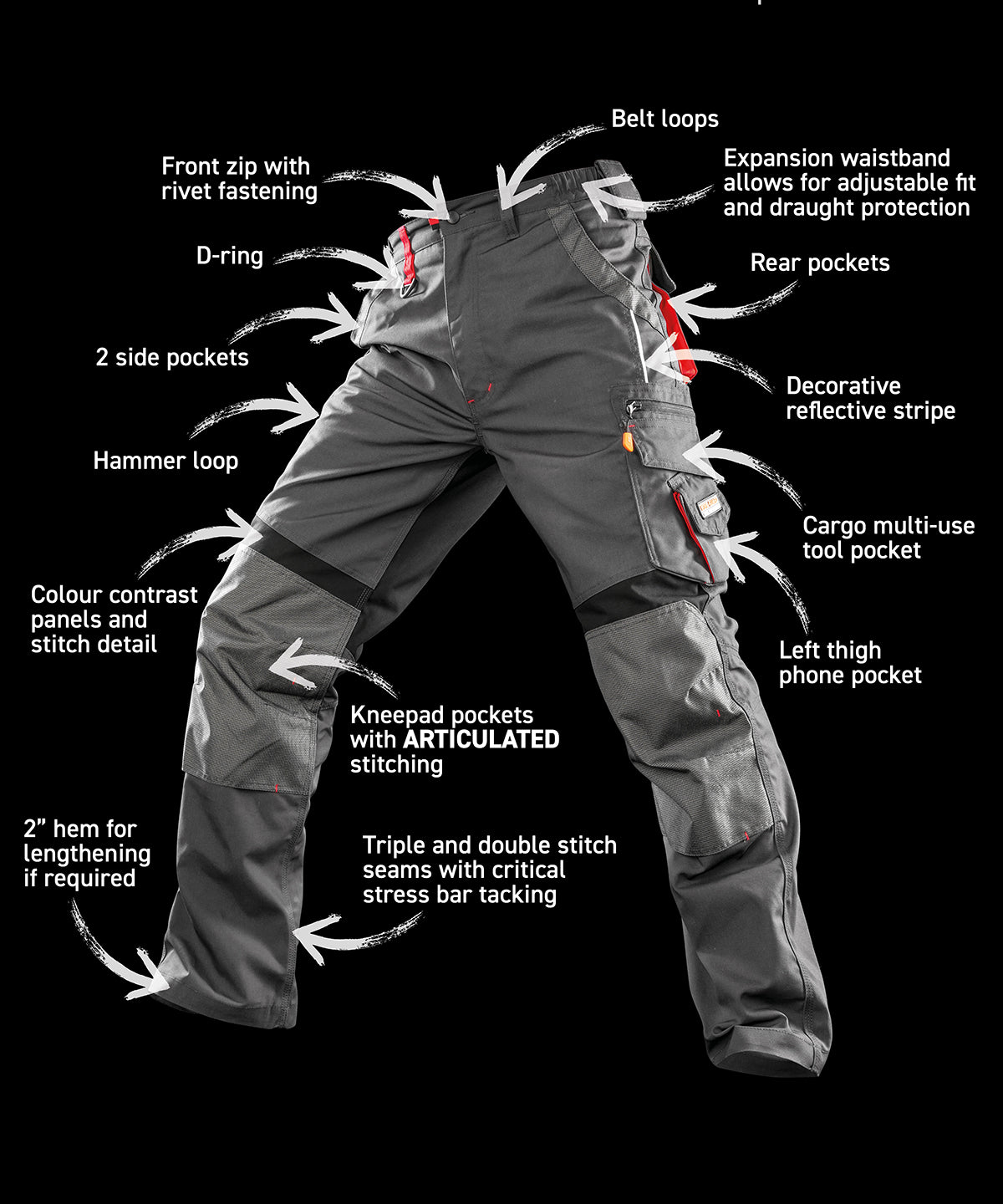 Result Workguard Work-Guard Technical Trousers