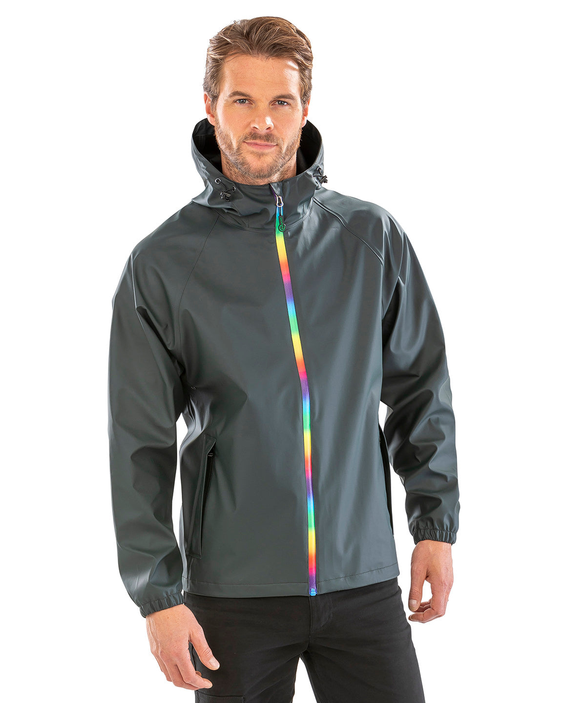 Result Genuine Recycled Prism Pu Waterproof Jacket With Recycled Backing