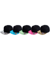 Result Headwear Bronx Glitter Flat Peak Snapback Cap