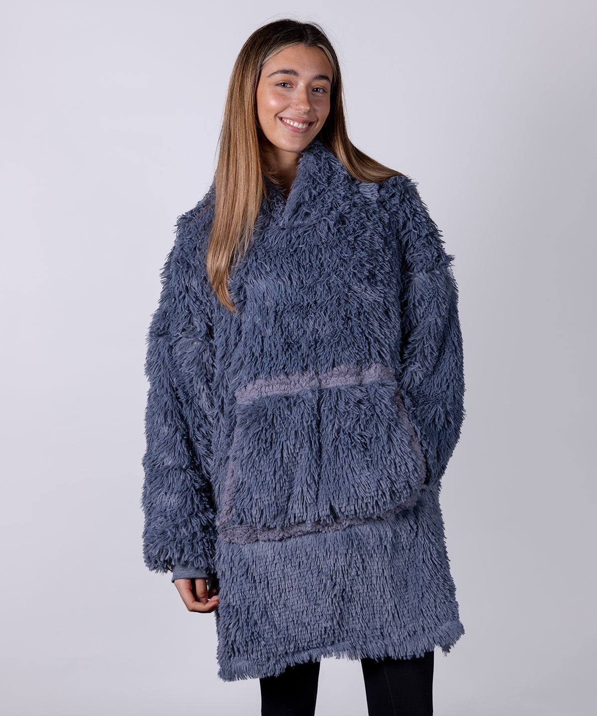 Ribbon The Ribbon Oversized Cosy Reversible Shaggy Sherpa Hoodie