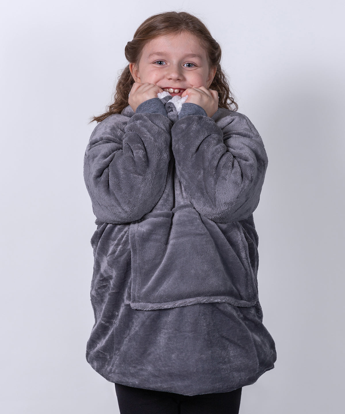 Ribbon The Kids Ribbon Oversized Cosy Reversible Sherpa Hoodie