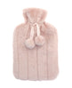 Ribbon Luxury Classic Faux Fur Hot Water Bottle And Cover