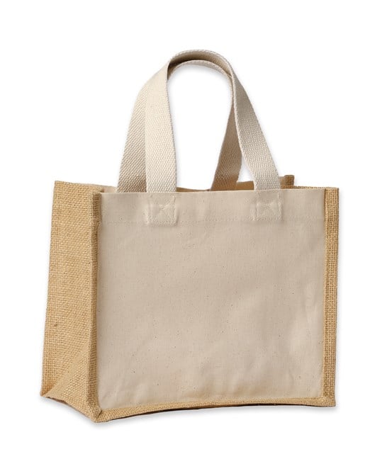 Nutshell® RL201 Jute Canvas Panel Shopper