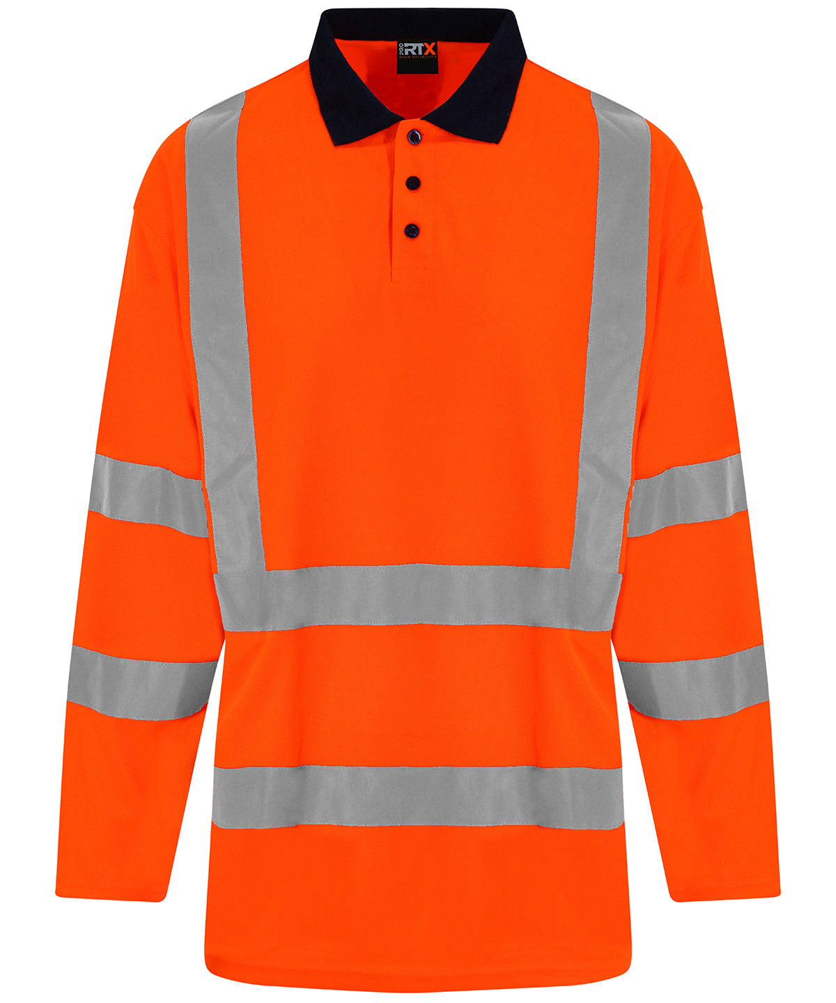 Prortx High Visibility High Visibility Long Sleeve Polo