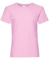 Fruit Of The Loom Girls Valueweight T - Light Pink