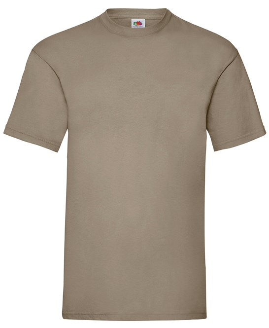 Fruit Of The Loom Valueweight T - Khaki