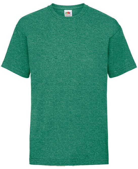 Fruit Of The Loom Kids Valueweight T - Retro Heather Green